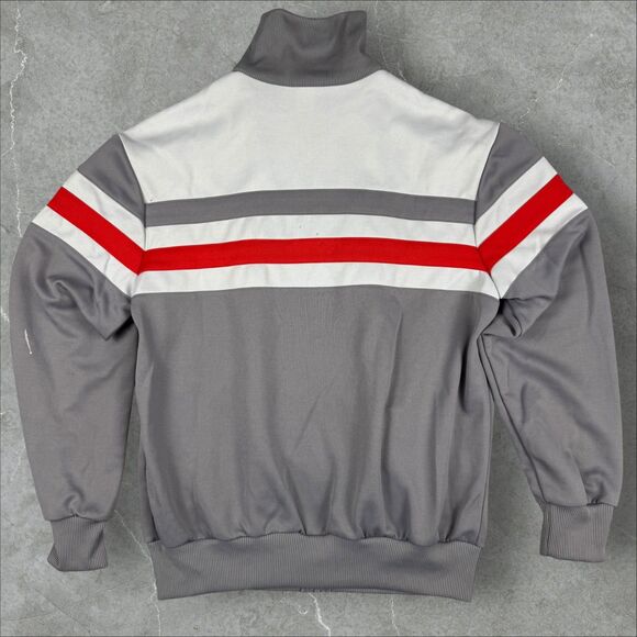 Vintage 80’s Adidas Warm Up Full Zip Run DMC Hip Hop Style Track Jacket - Large - Picture 2 of 8